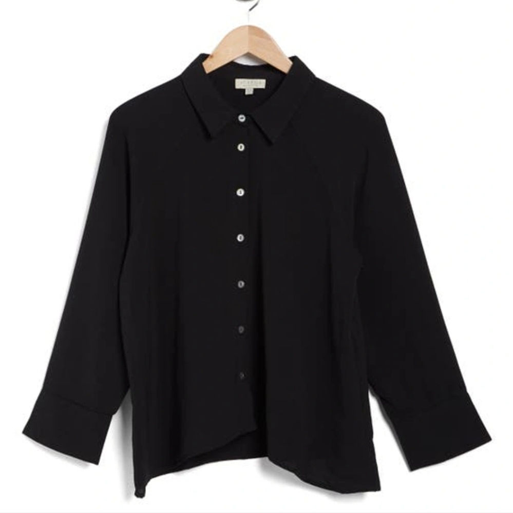 Status By Chenault Raglan Sleeve‎ Button down Front Blouse 1️⃣